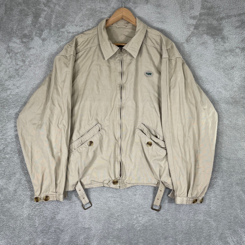 Duxbak Harrington Jacket Mens Medium Tan Cotton Full Zip Vintage Workwear